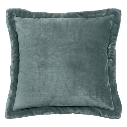 Cuscino in flanella "cuddly" blu, 45x45 cm