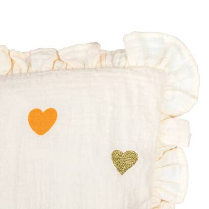 Cuscino per bambini amore "aina" beige, 40x40 cm