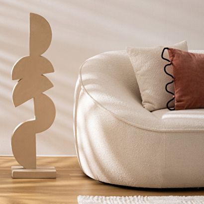 Decorazione da posare "leya" beige, h.95 cm