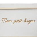 Baule portaoggetti per bambini "Yuma" Bianco Bouclette, 36x57 cm Bianco