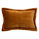 Cuscino in flanella "Cuddly" Lino beige, 30x50 cm Giallo senape
