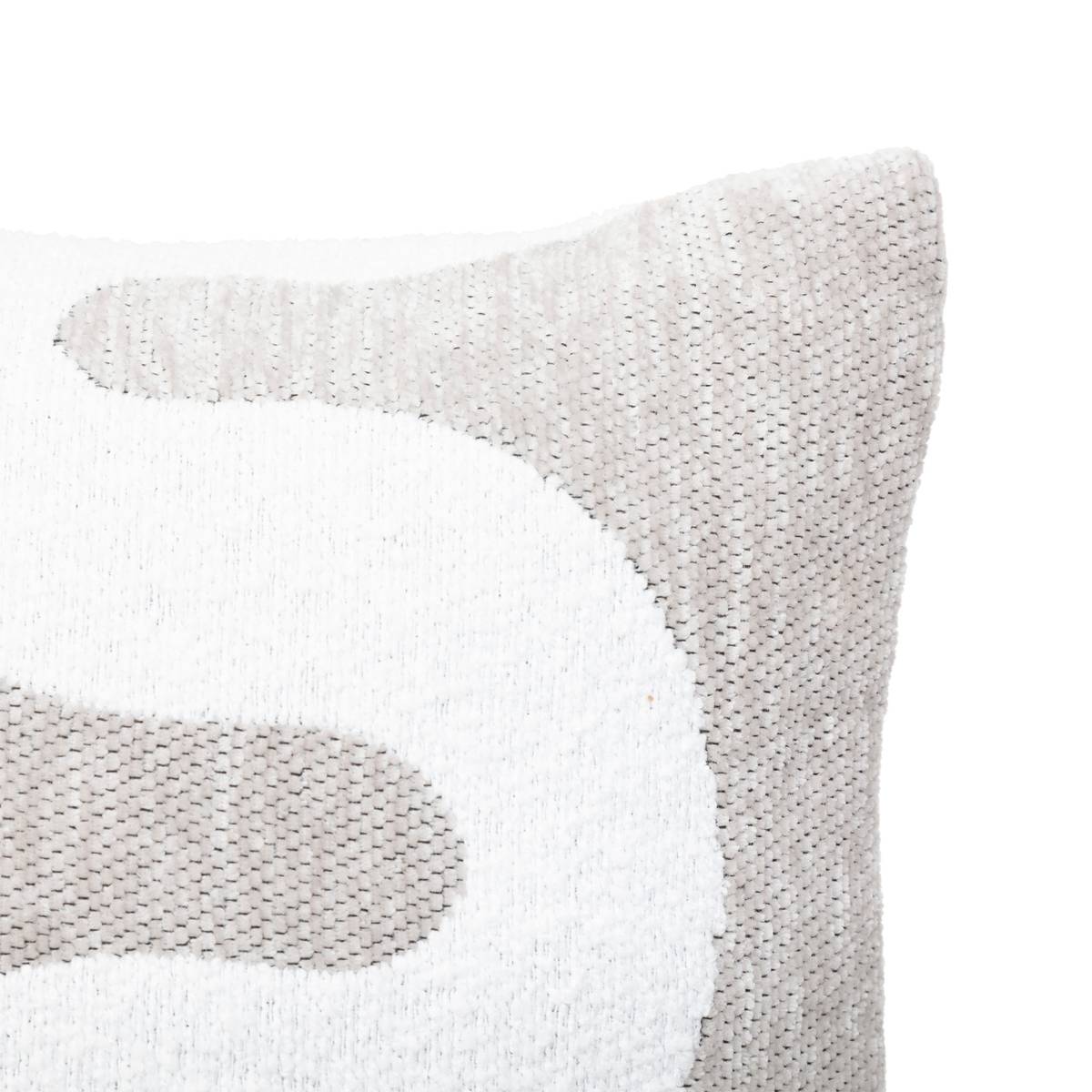 Copricuscino "Jeni", ciniglia Lino beige, 50x30 cm Beige lino