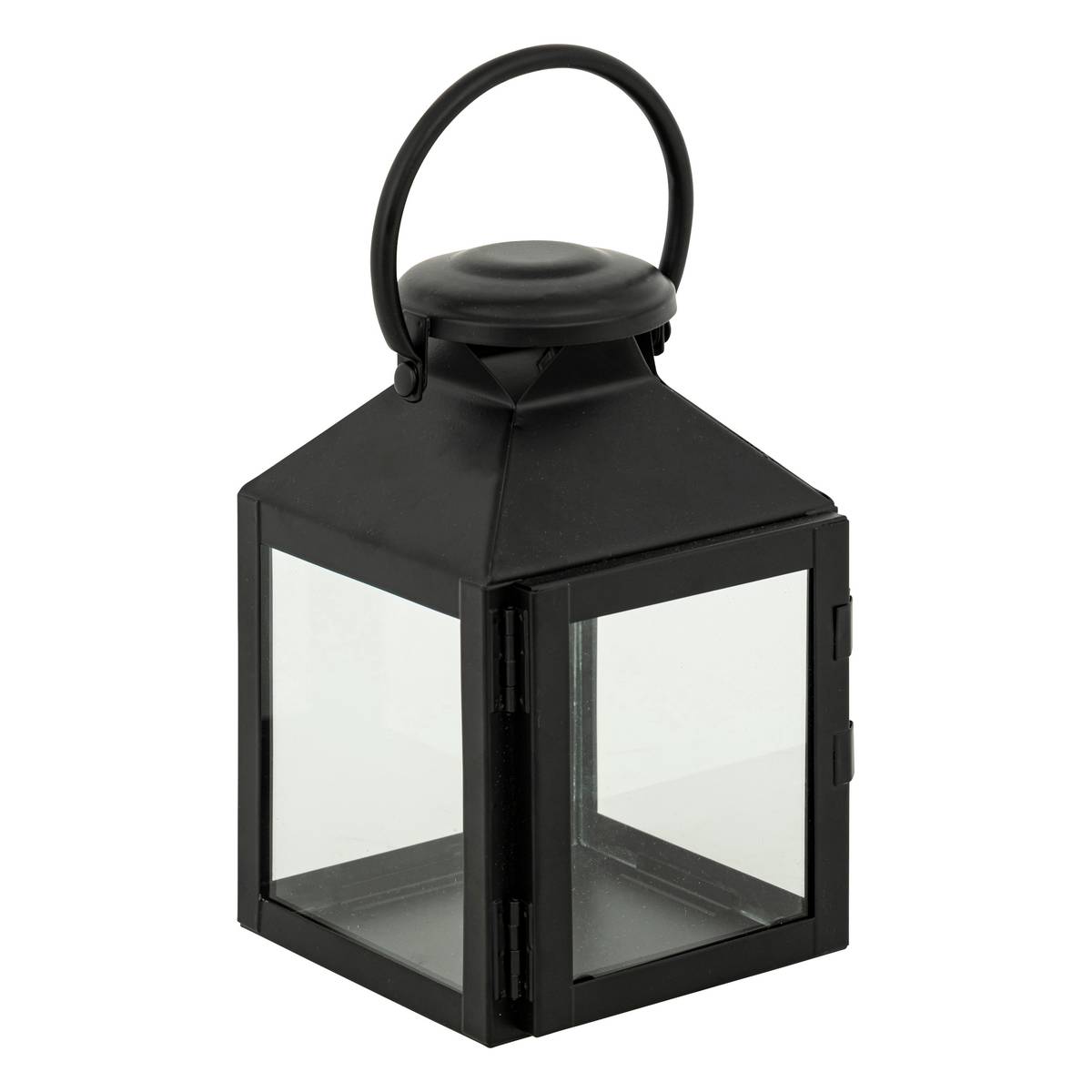 Lanterna "Winy" Metallo nero, H.17 cm Nero