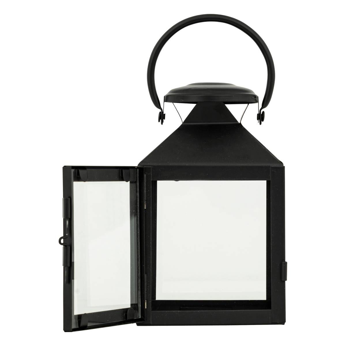 Lanterna "Winy" Metallo nero, H.17 cm Nero