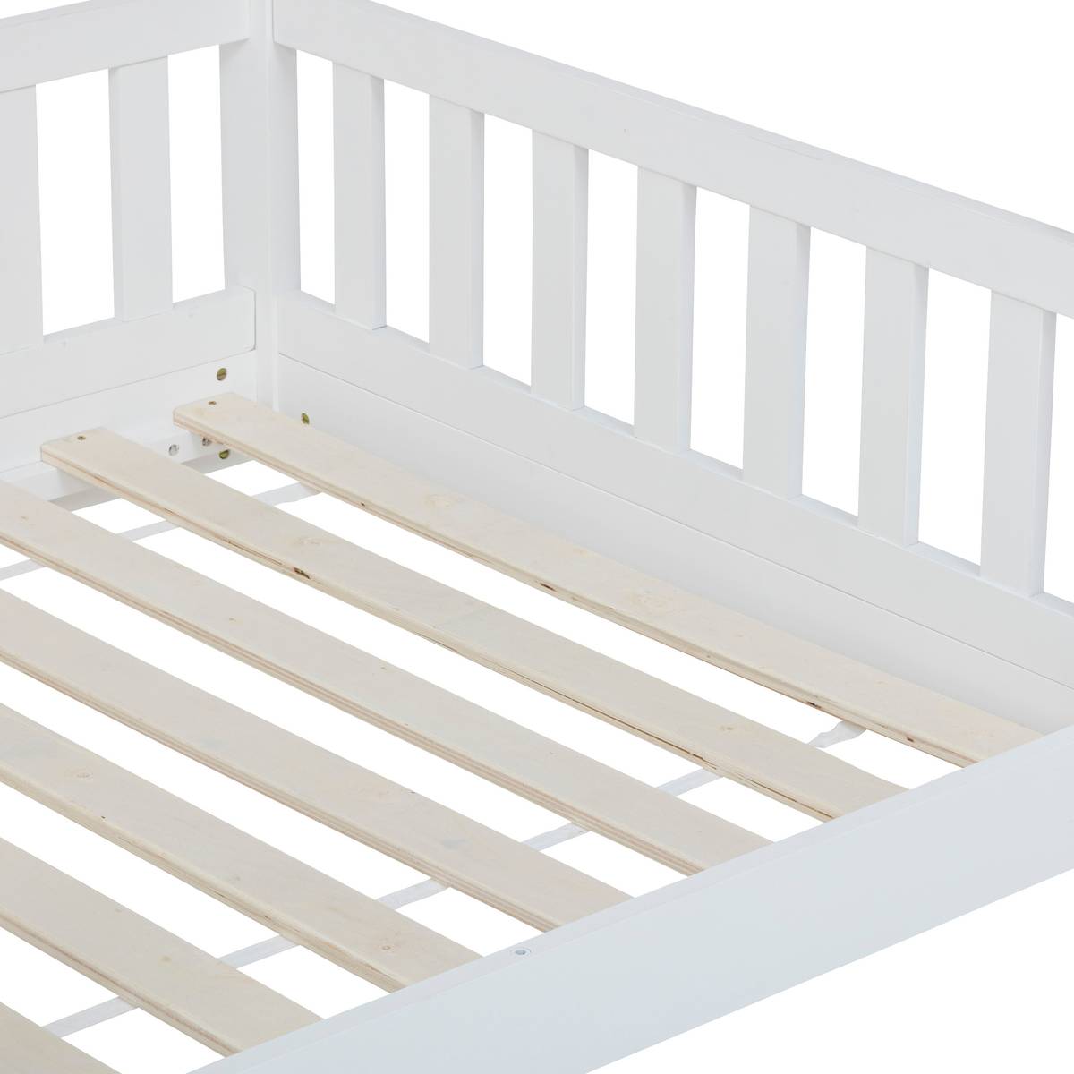 Letto a casetta per bambini "Bosco" Bianco, 90x190 cm Bianco
