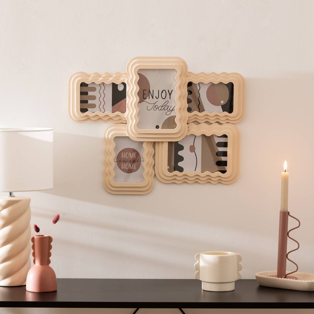 Bacheca in Legno "Kelly" Bianco, 5 foto Bianco
