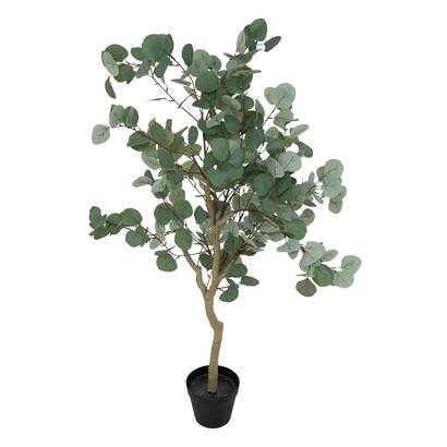 Eucalipto artificiale "cony" vaso nero, h.127 cm