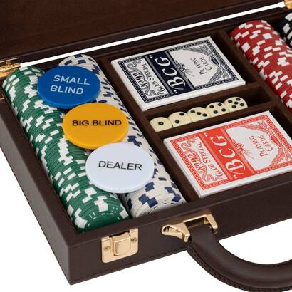 Gioco di poker "jule" 200 gettoni, 30x21 cm