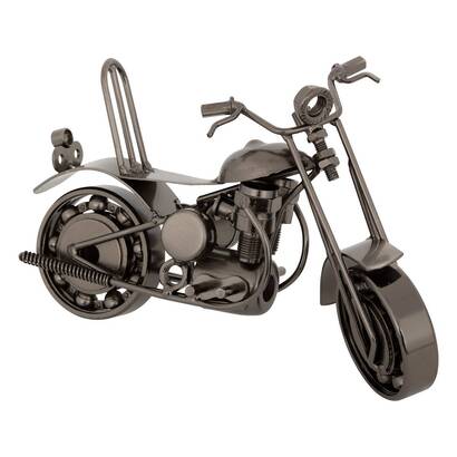 Decorazione moto "imran" argento, l.20 cm