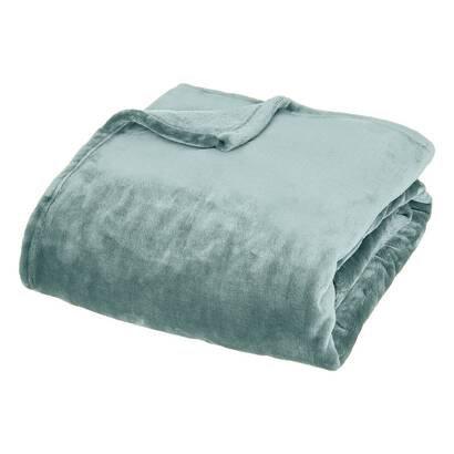 Plaid in flanella "cuddly" blu, 130x180 cm