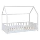 Letto a casetta per bambini "Bosco" Bianco, 90x190 cm Bianco