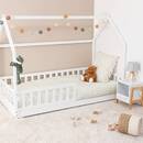 Letto a casetta per bambini "Bosco" Bianco, 90x190 cm Bianco