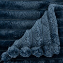 Plaid in flanella "Mattias" 130x170 cm Beige lino