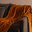 Plaid in flanella "Mattias" 130x170 cm Beige lino