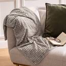 Plaid in flanella 3D "Viggo" 125x150 cm Beige lino