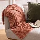 Plaid in flanella 3D "Viggo" 125x150 cm Beige lino