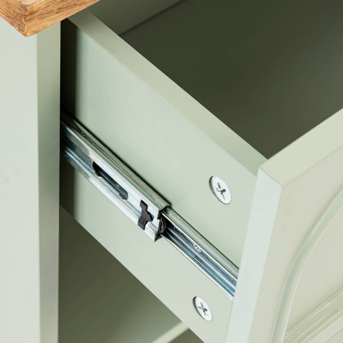 Comodino "Mohéa" Verde celadon, H.67 cm Verde celeste