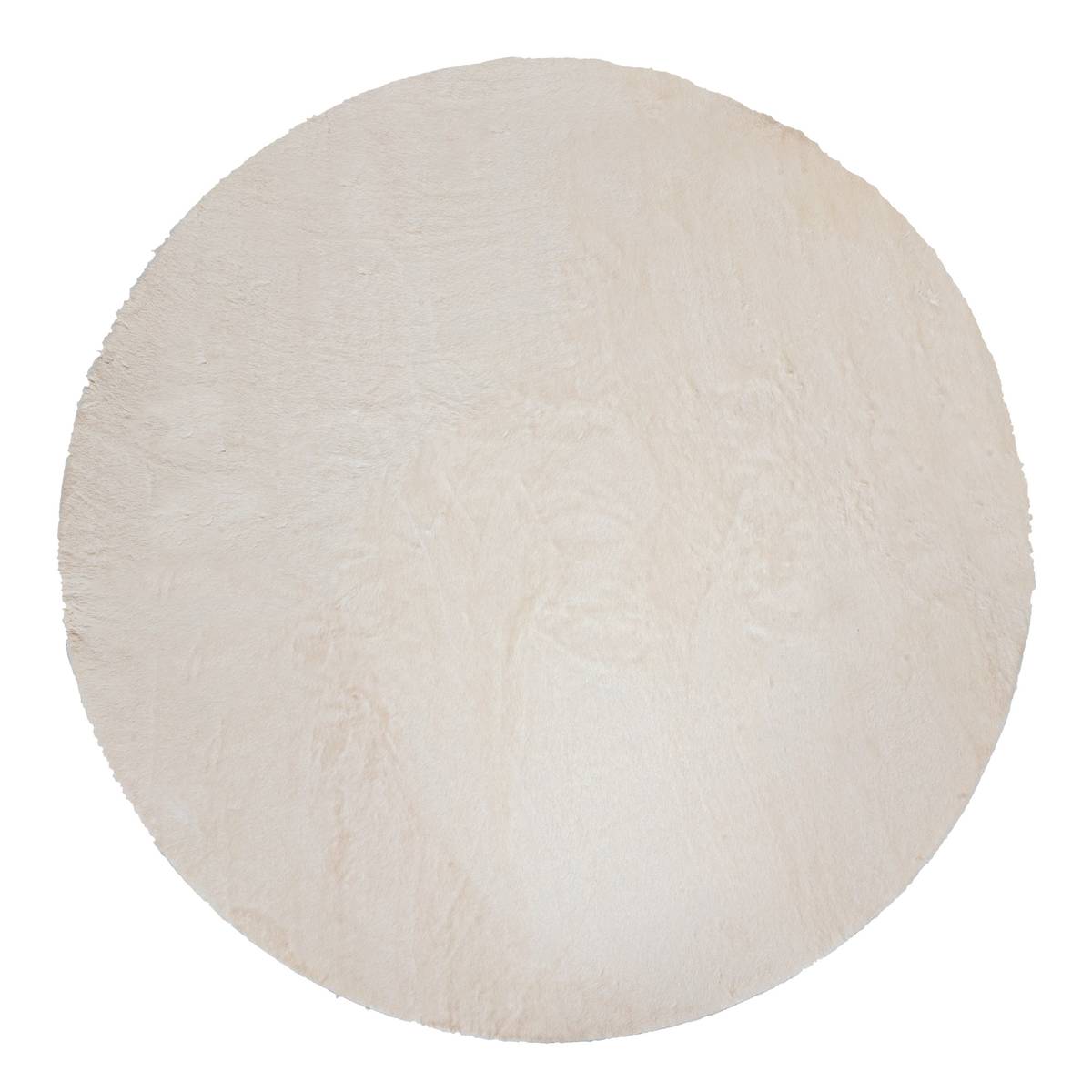 Tappeto in pelliccia "Couka" Bianco, D.118 cm Bianco
