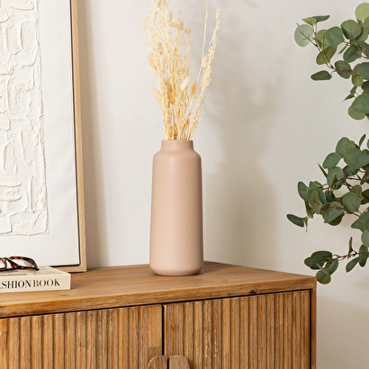 Vaso in ceramica "rily" rosa chiaro, h.30 cm