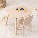 Tavolo per bambini "Dolcezza" Beige, &Oslash; 60 cm Beige