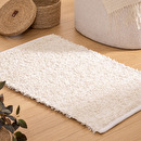 Tappeto rettangolare "Soana" Bouclette, 60x90 cm Bianco
