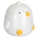 Salvadanaio per bambini pulcino "Grond" Bianco e Giallo, H.14 cm Bianco