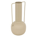 Vaso in metallo "Sylvain" Lino beige, H.29,5 cm Beige lino