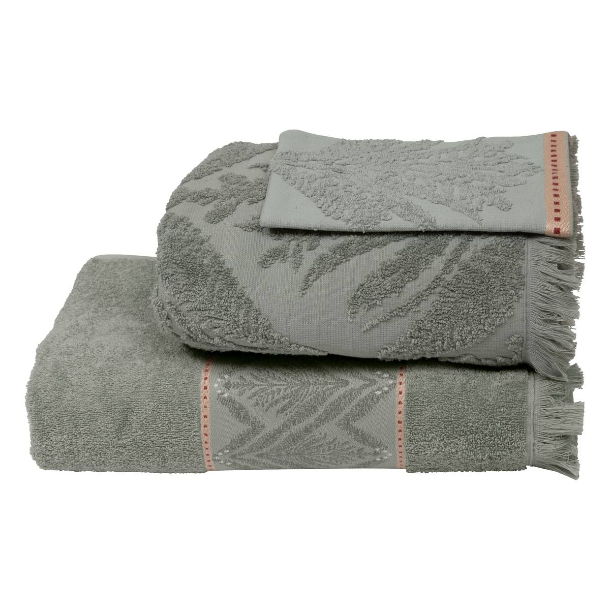 Set da bagno 3 pezzi "Wild" Cotone, Verde Celadon Verde celeste