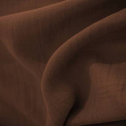 Completo letto 3 pezzi "flora" garza di cotone, marrone, 260x240 cm