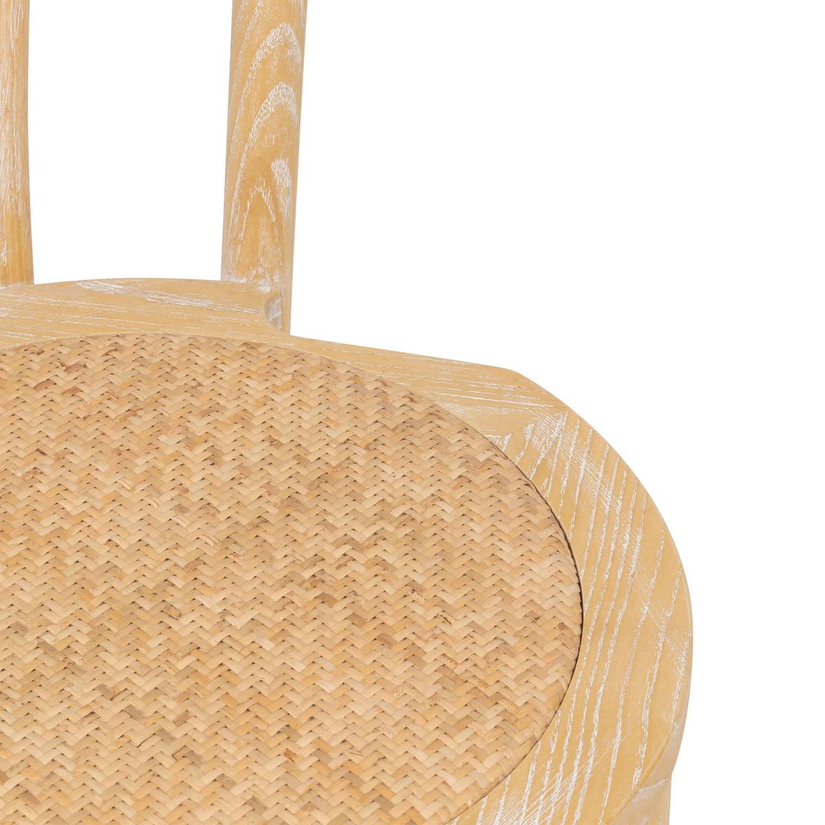 Sedia da bistrot "Drevo" Olmo, Lino, 1 posto Beige lino