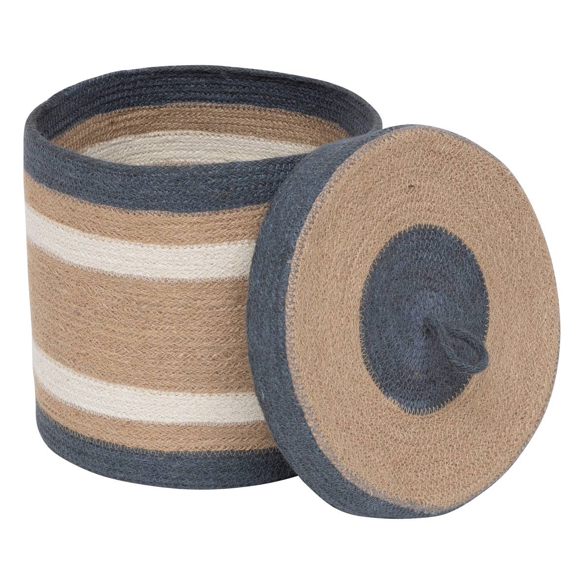 3 ceste "Oceane" Juta, Multicolore, H.18/24,5/27 cm Multicolore
