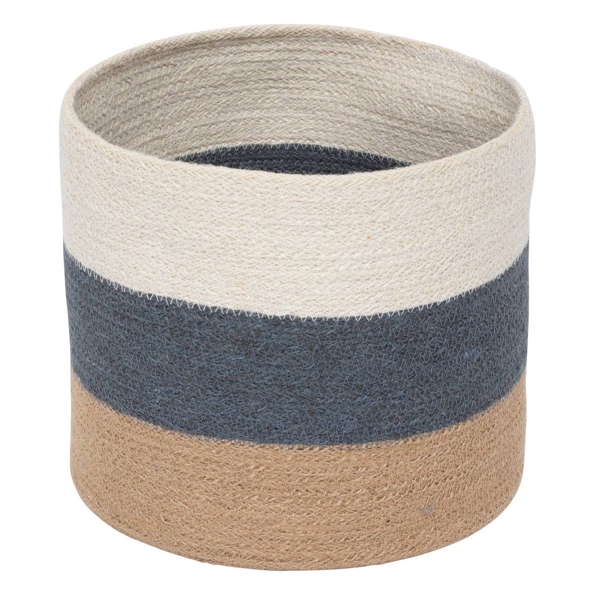 3 ceste "Oceane" Juta, Multicolore, H.18/24,5/27 cm Multicolore