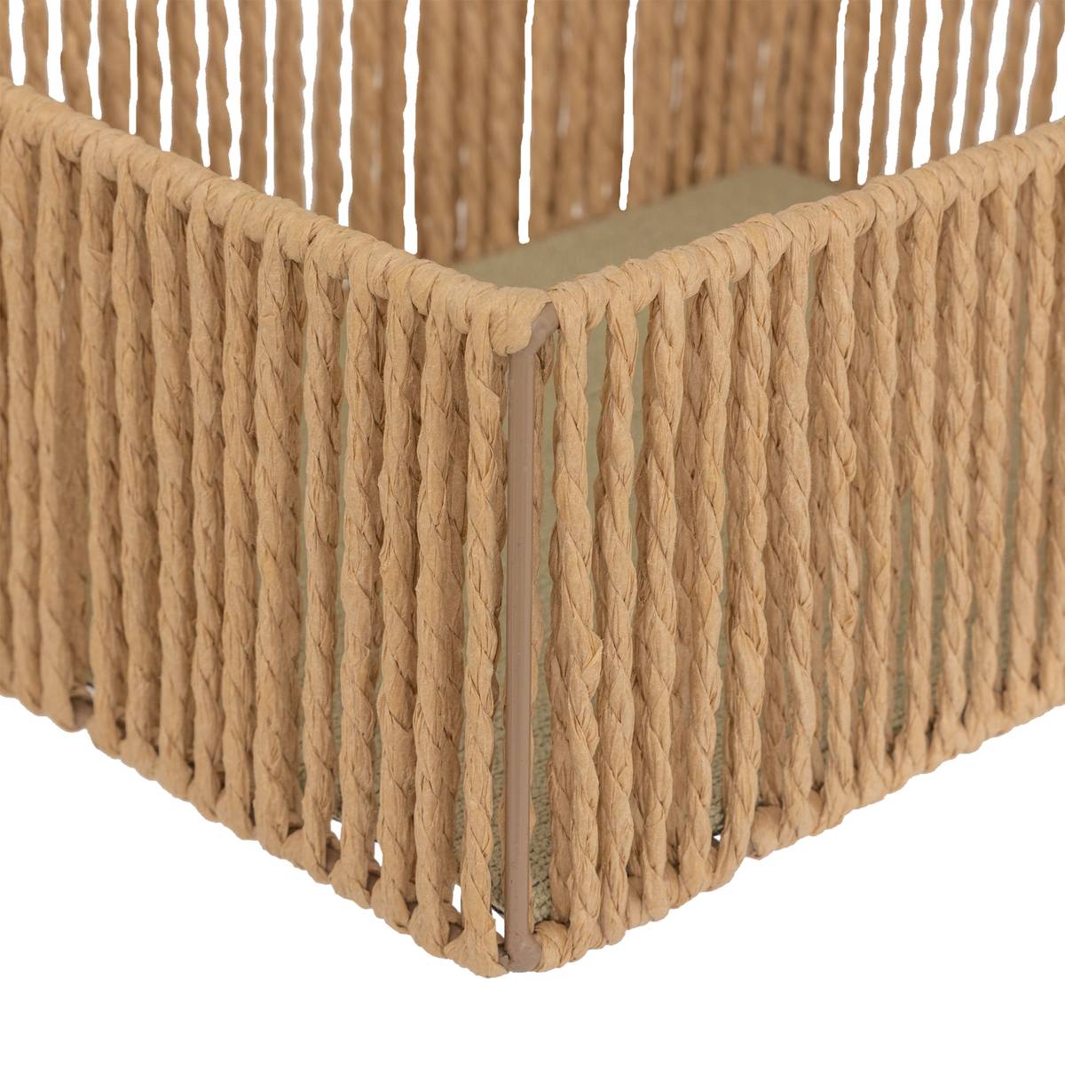 Set di 3 ceste "Ali" Beige, H.11/9/8 cm Beige