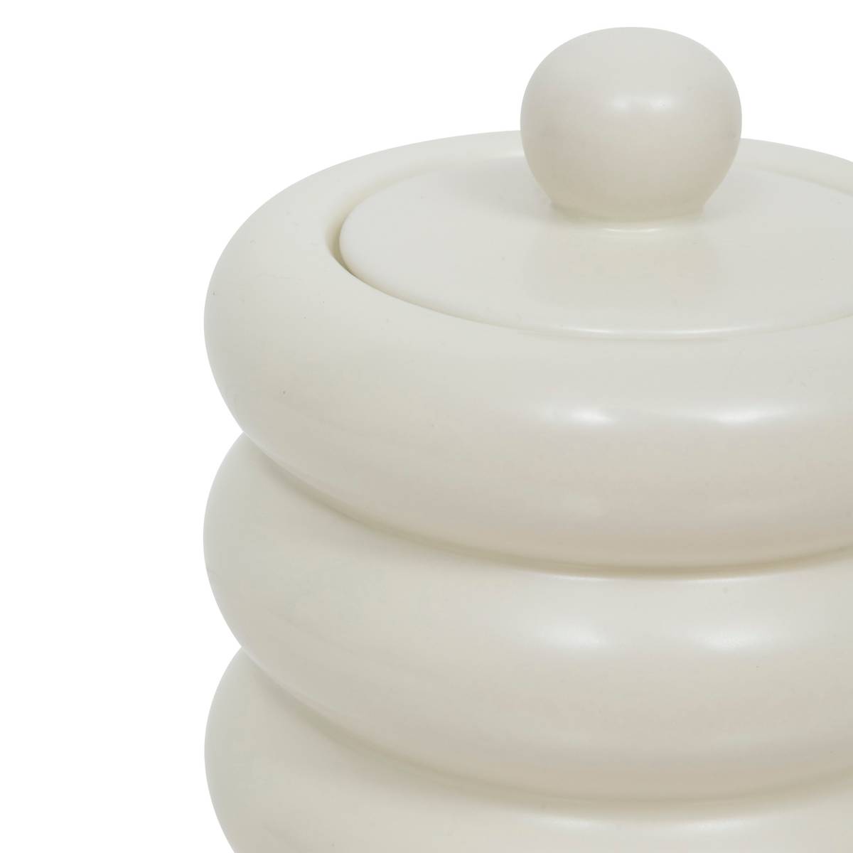 Scatola decorativa "Mike" Ceramica, Bianco, 14,7x11,2 cm Bianco