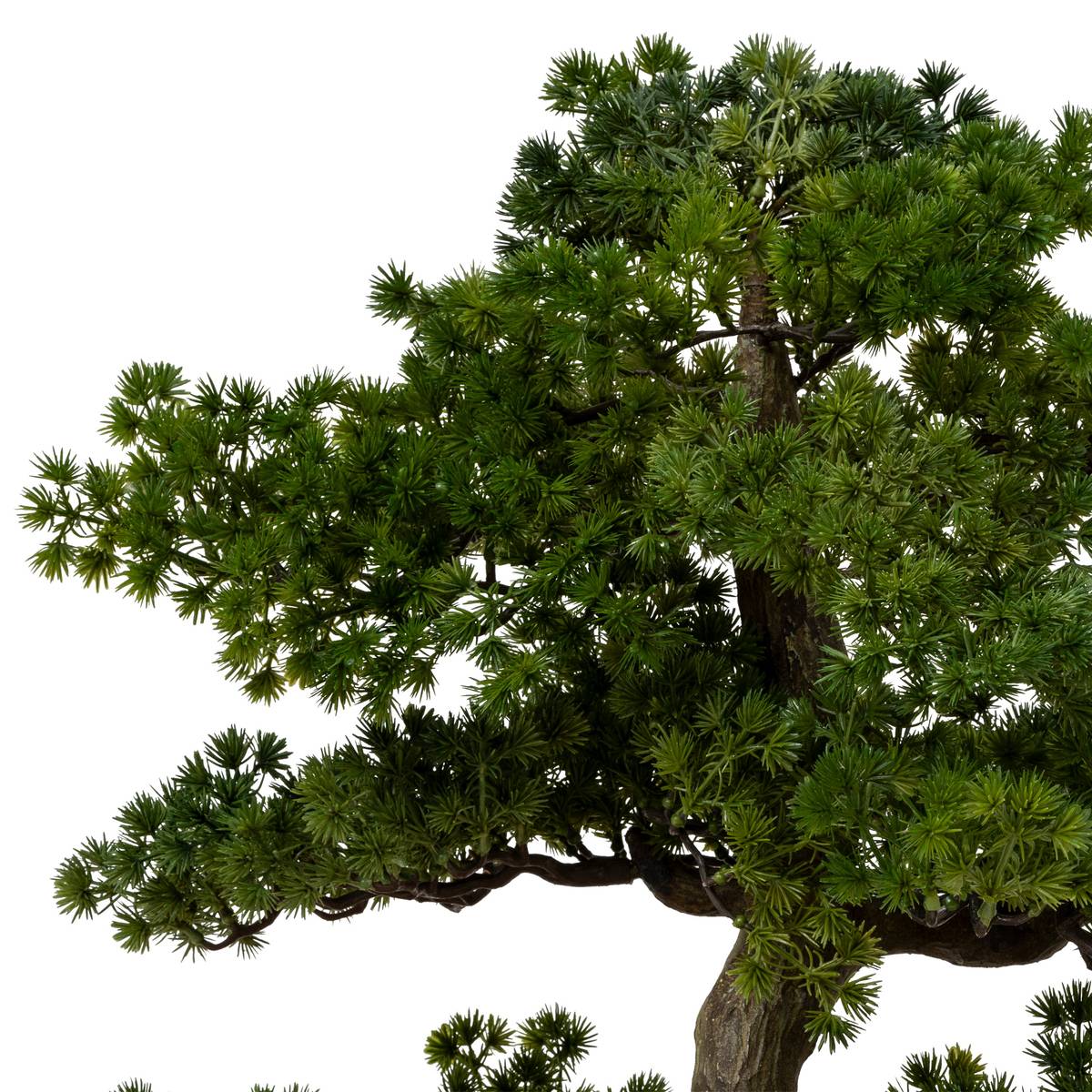 Bonsai artificiale in vaso "Polin" Vaso in ceramica, H.86 cm Verde