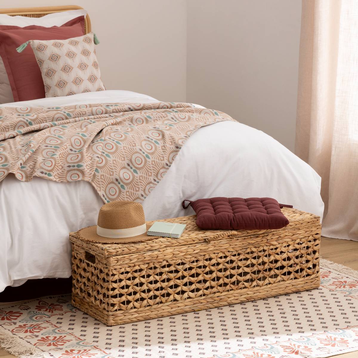 Panca fondoletto «Maura» Giacinto, Beige, L.104 cm Beige