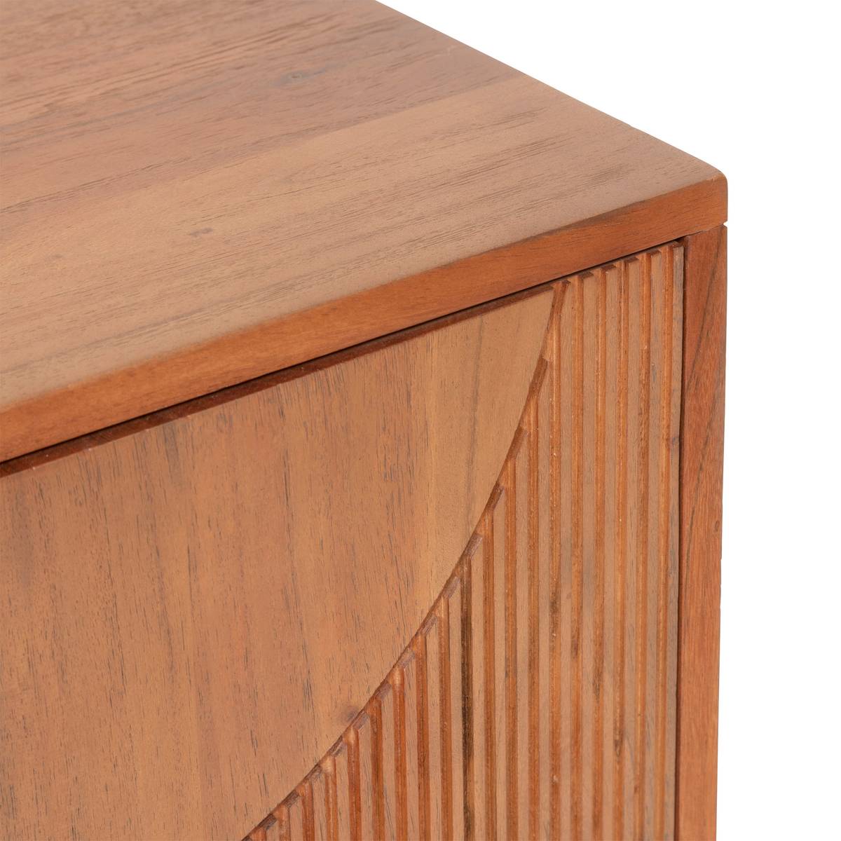 Credenza a 3 ante "Nanda" Acacia, Marrone, 150x90,5 cm Marrone