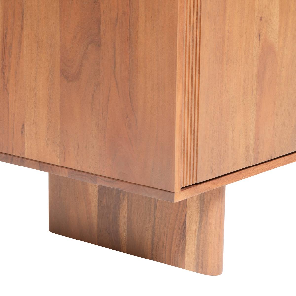 Credenza a 3 ante "Nanda" Acacia, Marrone, 150x90,5 cm Marrone