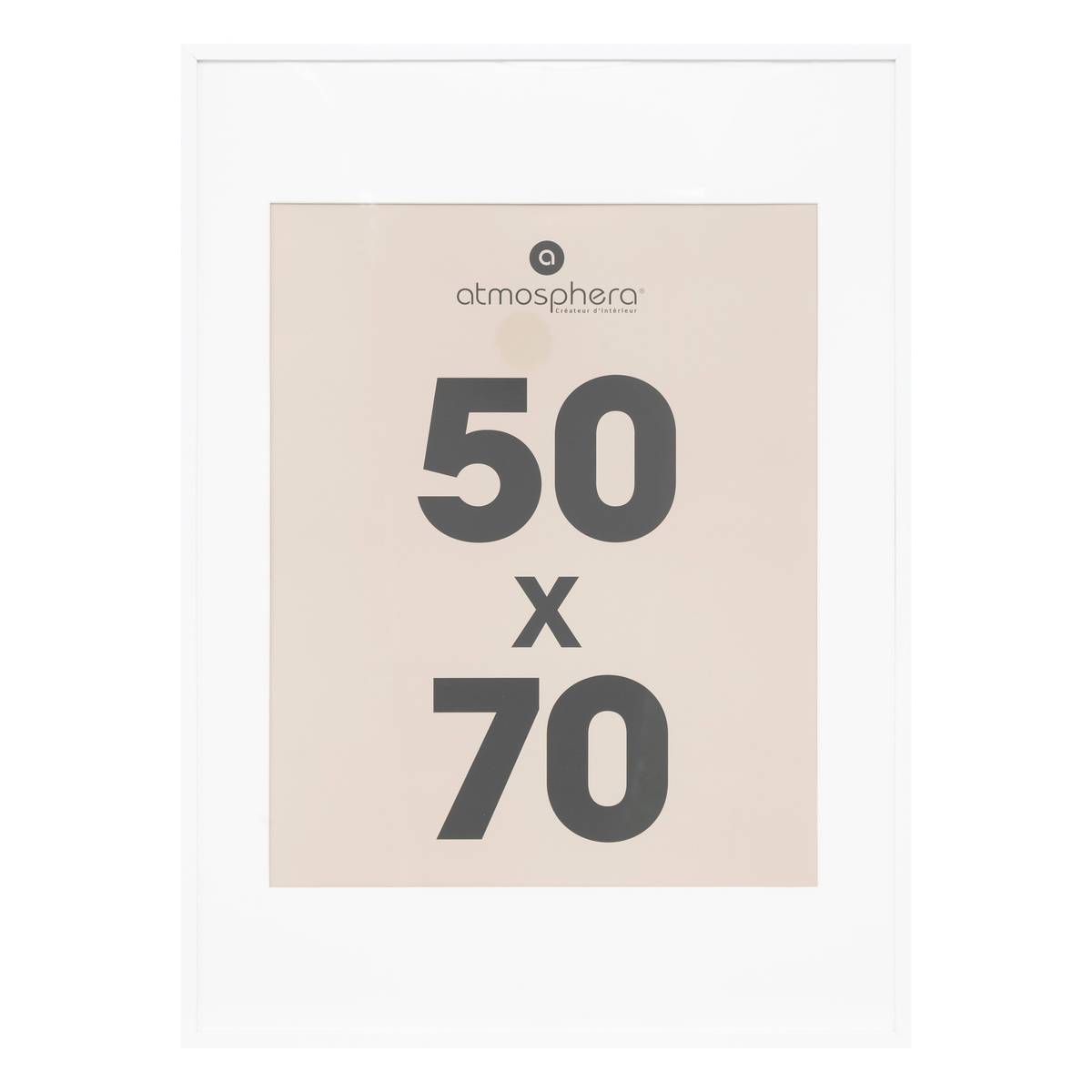 Cornice per foto "Manu" Bianco, 50x70 cm Bianco