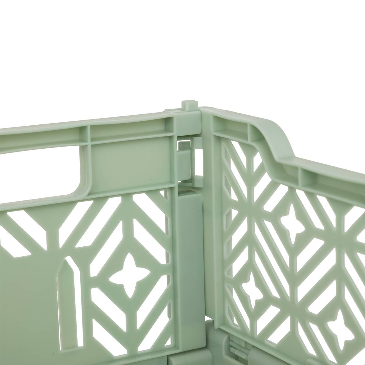 Cassetta pieghevole "Arry" Verde Chiaro, 30x20x11,5 cm Verde chiaro