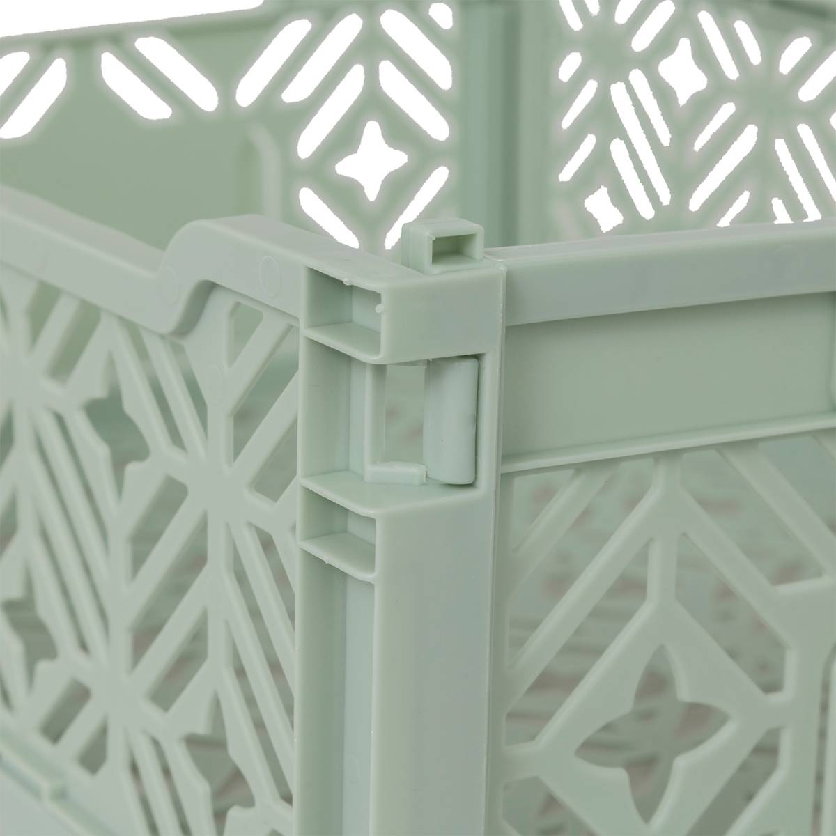 Cassetta pieghevole "Arry" Verde Chiaro, 40x30x15 cm Verde chiaro