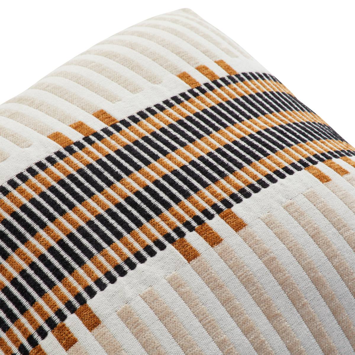 Cuscino "Jangwa" Jacquard, Lino, 40x40 cm Beige lino