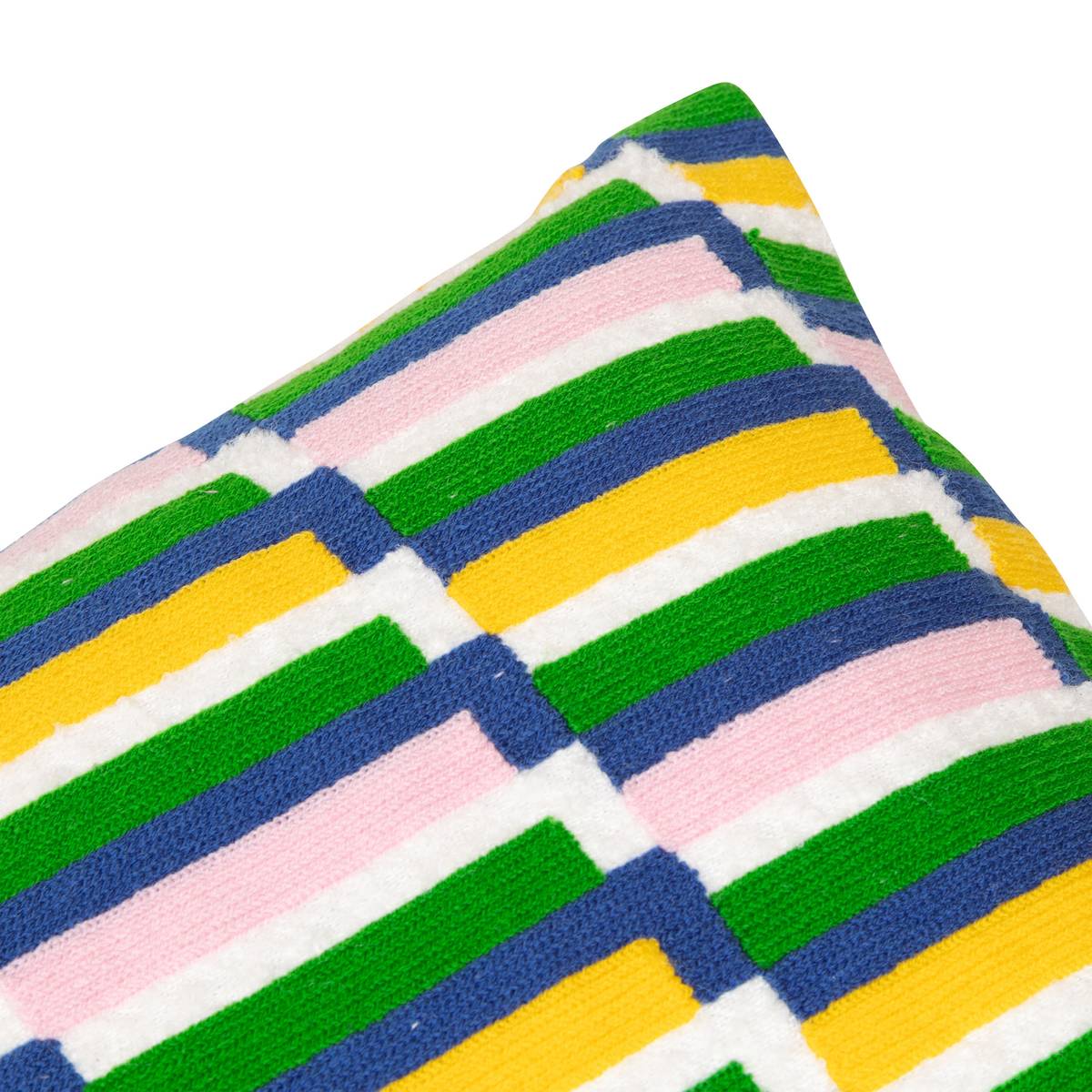 Cuscino ricamato "Disso" Multicolore, 35x75 cm Multicolore