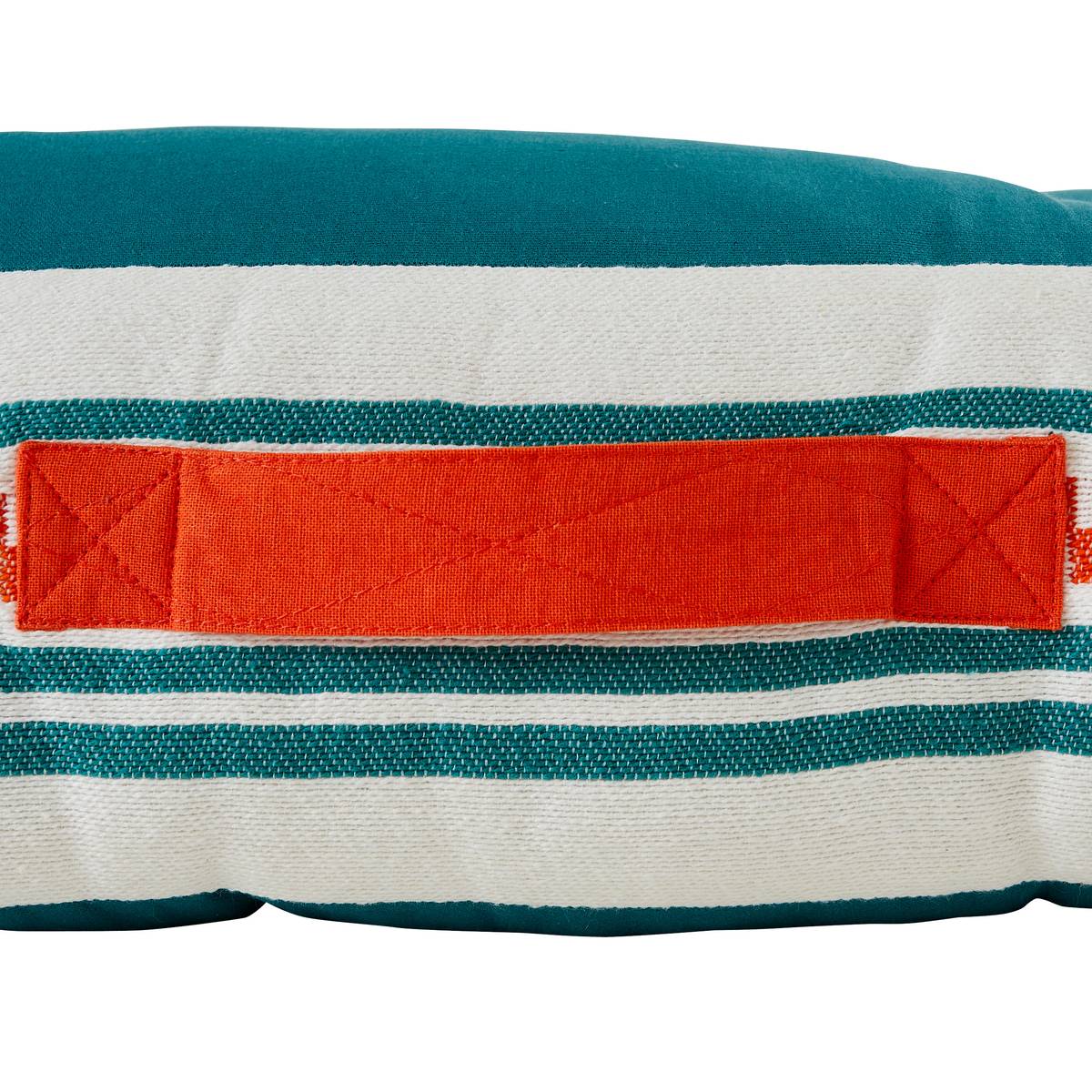 Materasso da pavimento per esterni YUCATAN Blu Anatra 120 x 15 cm - Cotone, Poliestere, Acrilico Blu anatra