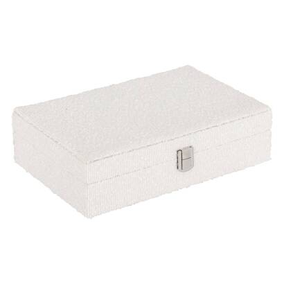 Portagioie "loe" bouclette, bianco, 28x19 cm