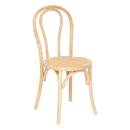 Sedia da bistrot "Drevo" Olmo, Lino, 1 posto Beige lino