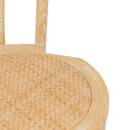 Sedia da bistrot "Drevo" Olmo, Lino, 1 posto Beige lino
