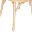 Sedia da bistrot "Drevo" Olmo, Lino, 1 posto Beige lino