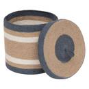 3 ceste "Oceane" Juta, Multicolore, H.18/24,5/27 cm Multicolore