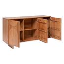 Credenza a 3 ante "Nanda" Acacia, Marrone, 150x90,5 cm Marrone